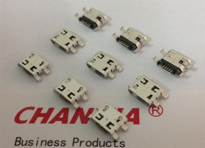 供应昌荣microUSB母座沉板式厂家